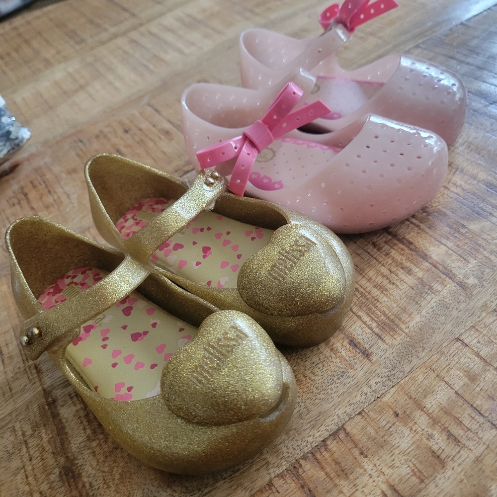 Combo pair Mini Melissa girls sandals